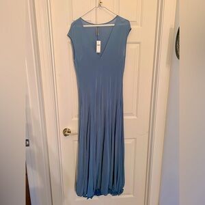NWT Anthropologie Blue Sleeveless Maxi Dress- Size Small